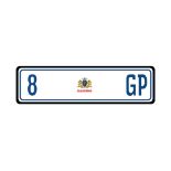 NUMBER PLATE 8GP All costs to transfer the certificates into the buyer's name will be paid by the
