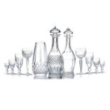 A COLLECTION OF WATERFORD CRYSTAL ‘COLLEEN’ PATTERN DRINKING GLASSES, 20TH CENTURY each cut with a