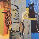 Andre Naudé (South African 1950-) DOMESTIC SURVEILLANCE II signed and dated 04 oil on canvas 60 by