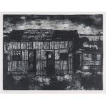 Vusi Khumalo (South African 1951-) BARRACKS collograph, signed, dated 2013 and numbered EV III/XV in