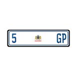 NUMBER PLATE 5GP All costs to transfer the certificates into the buyer's name will be paid by the