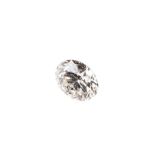 AN UNMOUNTED ROUND BRILLIANT-CUT DIAMOND weighing 1.06cts. Accompanied by an E.G.L. Diamond