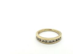 9ct diamond half eternity ring