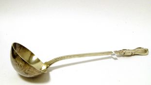 Large Victorian silver ladle