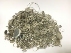 Large quantity of mainly silver jewellery