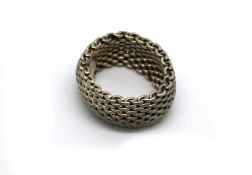 Tiffany & Co silver woven ring