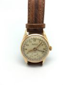 Gentlemen's Buren Grand Prix 18ct gold wristwatch