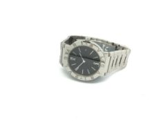 Bvlgari Stainless steel Black dial