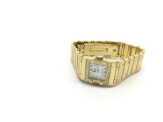 Ladies Omega constellation gold diamond dial+card