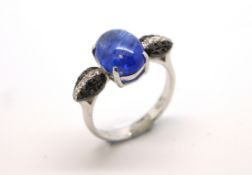 Tanzanite and diamond ring