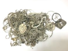 Large quantity of mainly silver jewellery