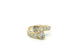 18ct Gold and Diamond Ring. C.1970. Tctw Diamond is approx 1.75 carats