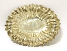 white metal embossed dish