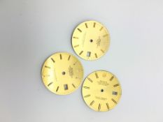 3x Rolex date(1)+datejust(2) dials