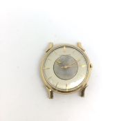 Vintage Longines automatic wristwatch, circular dial with baton hour markers and inner memovox style