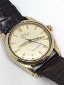 Rolex Gents Air King Gold Top Ref 5516. Automatic Calibre 1530. Stainless steel back on a original