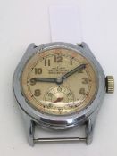 Rare vintage Rolex Sky-Rocket, circular dial with Arabic numers, outer 24 hour numerals,