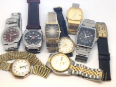 A quantity of watches including Citizen, sports and dress watches (9)