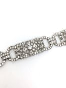 Art deco 7.30ct+ diamond panel bracelet