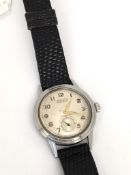 Vintage Gruen Precision 'bumper' automatic, circular dial with Arabic numerals, subsidiary seconds