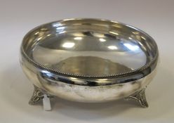 White metal bowl testing as silver, gross weight 757 grams