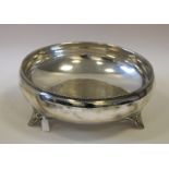 White metal bowl testing as silver, gross weight 757 grams