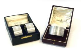 Napkin Rings (Boxed) Various Hallmarks