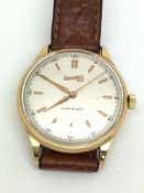 18ct rose gold Eberhard & Co automatic