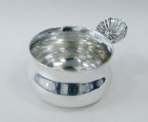 A Victorian Silver Bowl With Applied Shell Motif Handle, Hallmarked London 1848 by William Kerr