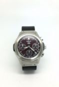 Gentlemen's Hublot Chronograph Automatic wristwatch, red dial with chronograph dials, 39mm stainless