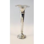 A Canadian Silver Trumpet Vase, Hallmarked 925 by Birks Height 27cm