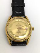 Gentleman's Titoni Airmaster automatic, gilt dial with date aperture and hour markers, stainless and