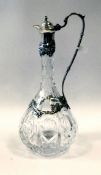 A Silver Mounted Claret Jug Decorated With Grapes & Vines, Hallmarked Birmingham 1989 by Barrowclift