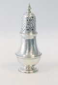 George I Irish Silver Caster, Hallmarked Dublin 1715 (Possibly by Edward Workman) Height 16cm