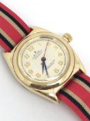 Very Rare Rolex Gents Scientific Bubble Back Watch. Original dial marked Scientific Super Perpetual.
