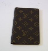 Louis Vuitton passport wallet, 9.5 x 16.5cm