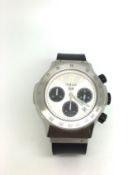 Gentlemen's Hublot SuperB Chronograph Automatic wristwatch, silvered dial with black chronograph