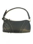 Tods black leather shoulder bag