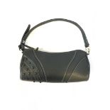 Tods black leather shoulder bag