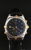 Gentleman's Breitling Quartz Chronograph wrist watch Ref B15507. The case is stainless steel with