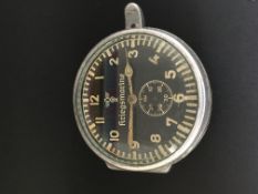 Kriegsmariner clock used in the Radio room of a U-Boat. The clock is made by Junghans. The dial is