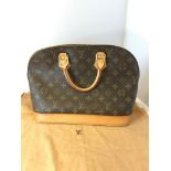 A Louis Vuitton monogram canvas â€œAlmaâ€ bag, date code BA1001, with original dust bag and