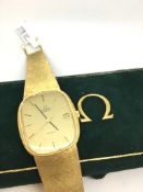 Gentleman's 18ct gold Omega de Ville