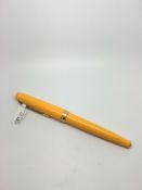 Yellow Montblanc fountain pen