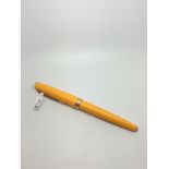 Yellow Montblanc fountain pen