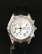 Gentleman's Automatic Breitling Chronomat wrist watch. The case is stainless steel screw back. It