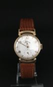 Vintage Lord Elgin dress watch, circular dial with Arabic and baton hour markers, subsidiary seconds