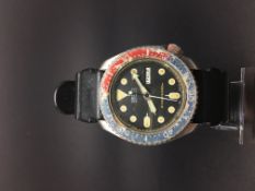 Gentleman's Seiko Diving watch from the 1970s. Automatic movement. The case is stainless steel