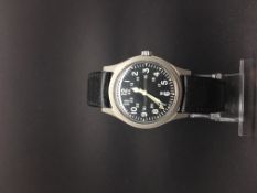 Gentleman's Military Watch. Hamilton US Army Dated 1977. The case is solid Stainless Steel and has a