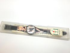 1994 Swatch watch, Pin up design in a Limited edition Atlanta 1996 Olympic Games Swatch box